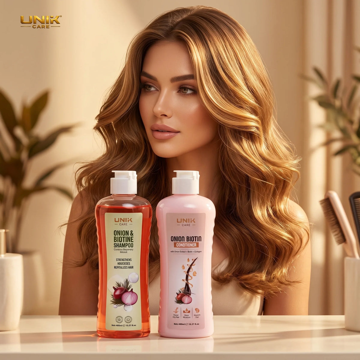 Onion & Biotine Shampoo & Conditioner Set