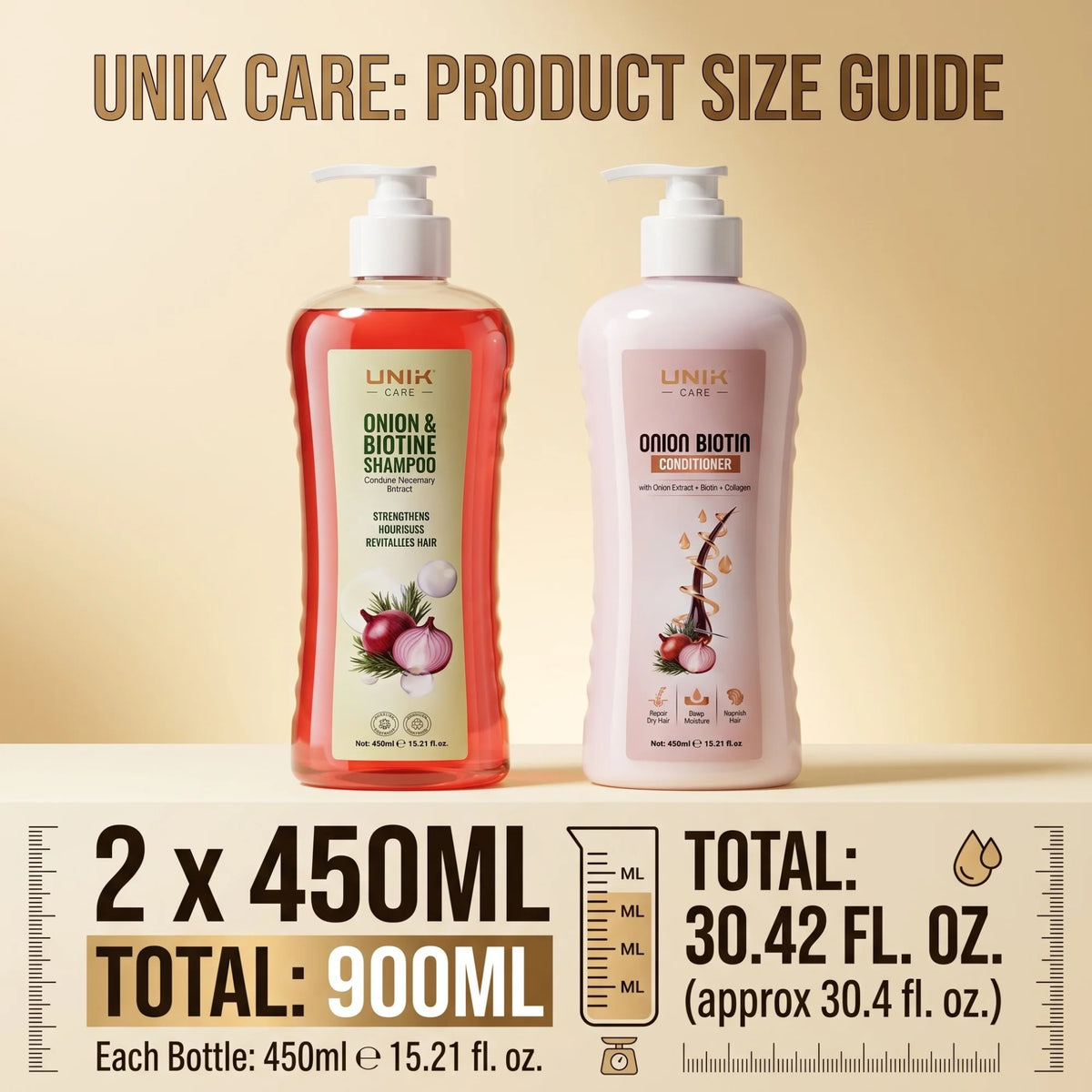 Onion & Biotine Shampoo & Conditioner Set